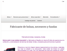 Tablet Screenshot of fabricabolsas.com